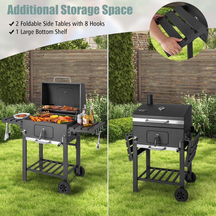 Large charcoal outlet barbecue